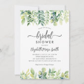 Modern Elegant Eucalyptus Greenery Vrijgezellenfee Kaart (Voorkant)