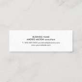 Modern Elegant Faux Gold Donk Monogram Mini Visitekaartje (Achterkant)