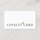 Modern Elegant Faux Gold Heart Beauty Loyalty (Voorkant)