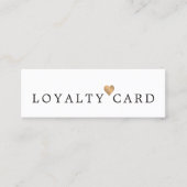 Modern Elegant Faux Gold Heart Beauty Loyalty (Voorkant)