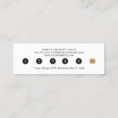 Modern Elegant Faux Gold Heart Beauty Loyalty (Achterkant)