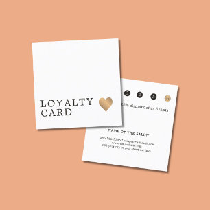 Modern Elegant Faux Gold Heart Beauty Loyalty