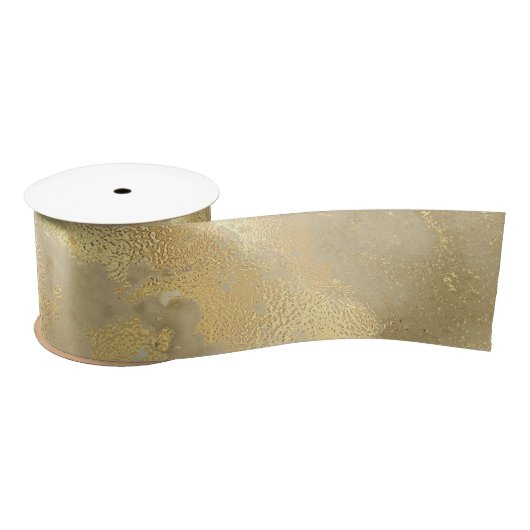 Modern Elegant Faux Gold Waterverf Marble Pattern Lint (Spoel)