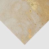 Modern Elegant Faux Gold Waterverf Marble Pattern Tissuepapier (Detail)