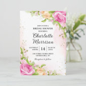 Modern Elegant Floral Chic Floral Vrijgezellenfees Kaart (Staand voorkant)