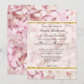 Modern Elegant Floral Hydrangea Flowers Wedding Kaart (Voorkant / Achterkant)