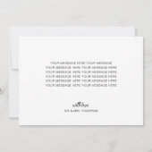 Modern Elegant Full Photo Script Wedding Bedankkaart (Achterkant)