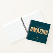 Modern Elegant Fun Typography Motivational Notitieboek (Binnen)