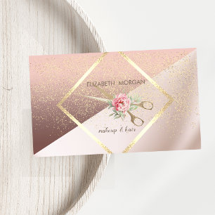 Modern Elegant, Geometrisch, Frame, Confetti, Scha Visitekaartje