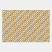 Modern Elegant geometrisch goud, grijs Inpakpapier Vel (Voorkant 2)