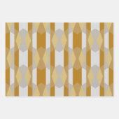 Modern Elegant geometrisch goud, grijs Inpakpapier Vel (Voorkant)
