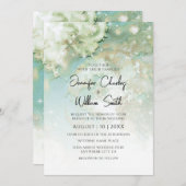 Modern Elegant Ggreen Gold Marble Ombre Kaart (Voorkant / Achterkant)