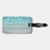 Modern Elegant Girly, Glittery, Lashes Bagagelabel (Achterkant horizontaal)