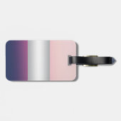 Modern Elegant Girly, Roze Flamingo Bagagelabel (Achterkant horizontaal)