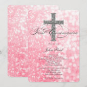 Modern Elegant Glitter Cross-Communitation Kaart (Voorkant / Achterkant)