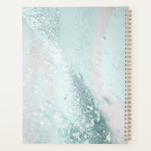 Modern, elegant, glitter, munt planner (Achterkant)