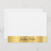 Modern Elegant Gold Hand Script Tekst Sjabloon Fla (Voorkant / Achterkant)