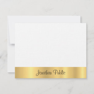 Modern Elegant Gold Hand Script Tekst Sjabloon Fla