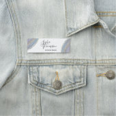 Modern Elegant Gold Lavender Geode Agate Naamplaatje (In situ)