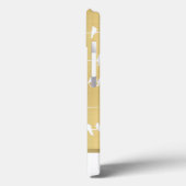 Modern Elegant Gold Swallow Birds op Wires Name Case-Mate iPhone Case (Achterkant / Links)