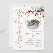 Modern Elegant Goud Script Kerstfeest Kaart (Voorkant)