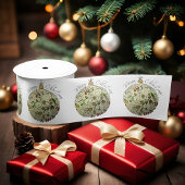 Modern Elegant Gouden Kerst Doodle Ornament Lint