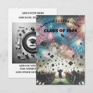 Modern Elegant Graduation Party Kaart