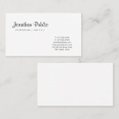 Modern elegant grafisch ontwerp minimalistisch visitekaartje (Voorkant / Achterkant)