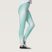 Modern Elegant Green White Stylish Sjabloon Leggings (Rechts)