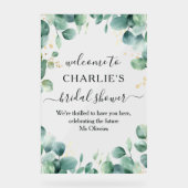 Modern Elegant Greenery Vrijgezellenfeest Acryl Bord (Voorkant)