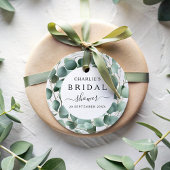 Modern Elegant Greenery Vrijgezellenfeest Bedankjes Labels