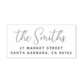 Modern Elegant Handgeschreven Retouradres Rubberstempel (Afrduk)