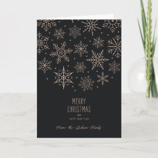 Modern Elegant Holiday Christmas Card Feestdagen Kaart