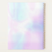 Modern Elegant Holographic Gold Monogram 2023 Planner (Achterkant)