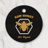 Modern Elegant  Honey Jar Hang Label - Logo (Voorkant)