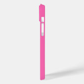 Modern Elegant Hot Pink en Roos Custom Name Case-Mate iPhone Case (Achterkant / Links)