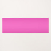 Modern Elegant Hot Pink en Roos Custom Name Yogamat (Achterkant (horizontaal))
