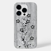 Modern elegant hout - bloemen - houten Case-Mate iPhone case (Achterkant)