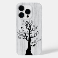 Modern elegant hout - boom en kraai - houten