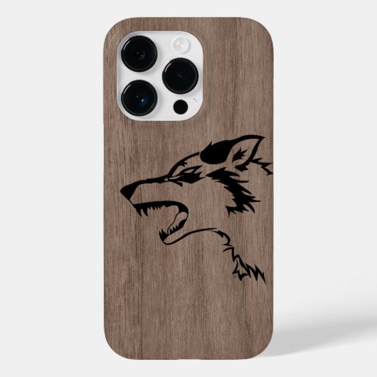 Modern elegant hout gepersonaliseerd - houten Case-Mate iPhone case (Achterkant)