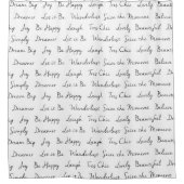 Modern  elegant inspirerend script douchegordijn (Voorkant)