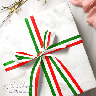 Modern Elegant Italiaans Vlag Lint