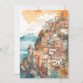 Modern Elegant Italië Bestemming Bruiloft Kaart (Achterkant)