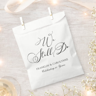 Modern Elegant Jubileum Vow Renewal Bedankzakje