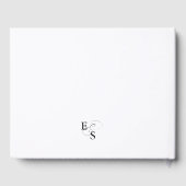 Modern Elegant Kalligrafie Bruiloft Gastenboek (Achterkant)