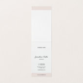 Modern Elegant Kalligrafie Script Eenvoudig Visitekaartjes (Binnenkant ongevouwen)