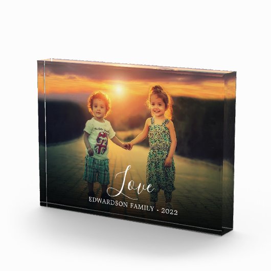 Modern elegant keepomwille Love script familie Fotoblokken (Rechts)