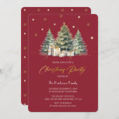 Modern & Elegant Kerstboom Kerstfeest Kaart (Voorkant / Achterkant)