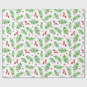 Modern elegant kerstgroen cadeaupapier (Vlak)