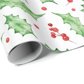 Modern elegant kerstgroen cadeaupapier (Rol Hoek)